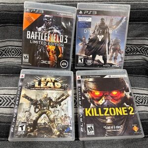 Sony PS3 Game Collection - Battlefield 3, Destiny, Eat Lead, Killzone 2